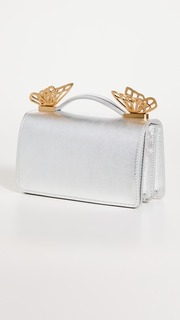 Сумка через плечо Sophia Webster Mariposa Mini Shoulder, серебряный