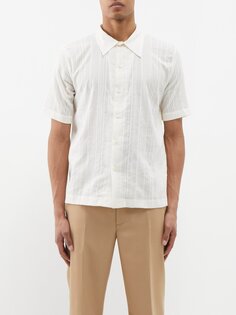 Рубашка из хлопковой вуали с вышивкой suneham Séfr, белый