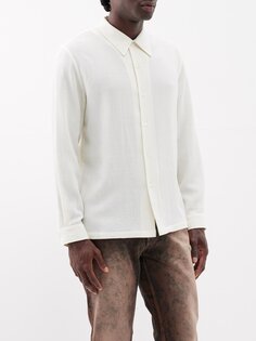 Рубашка rampoua из фактурного крепа Séfr, белый