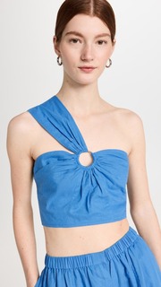 Топ Jason Wu One Shoulder Crop with Ring Detail