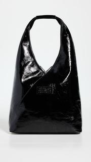 Сумка через плечо MM6 Maison Margiela Zip Closure Japanese Hobo, черный