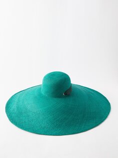 Соломенная шляпа haute beach lady ibiza Sensi Studio, зеленый
