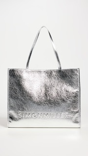 Сумка-тоут Simon Miller Logo Studio, серебряный