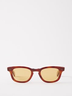 Солнцезащитные очки lob d-оправы из ацетата Garrett Leight, коричневый