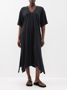 Платье cecile из джерси из органического хлопка пима Skin, черный