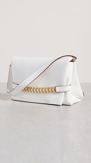 Сумка-клатч Victoria Beckham Chain Pouch, белый