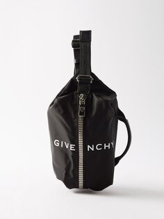 Нейлоновая сумка через плечо с g-молнией Givenchy, черный