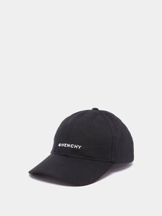 Бейсболка из хлопкового твила с вышитым логотипом Givenchy, черный
