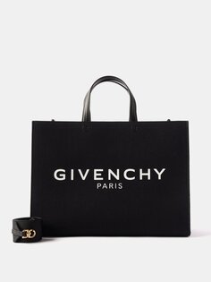 Холщовая сумка-тоут g-tote с логотипом Givenchy, черный
