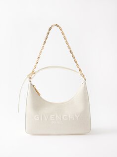 Маленькая сумка через плечо moon из холщовой ткани Givenchy, бежевый