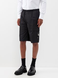 Твиловые шорты карго с пряжкой 4g Givenchy, черный