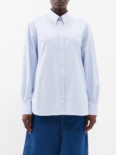 Рубашка bisset из стираного хлопка-оксфорда Studio Nicholson, синий