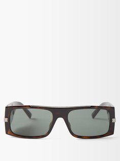 Прямоугольные солнцезащитные очки из ацетата Givenchy, коричневый