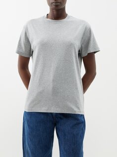 Идеальная футболка из хлопкового трикотажа Studio Nicholson, серый