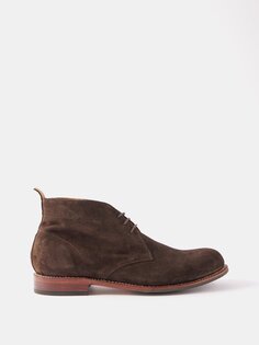 Ботинки chester из замши чукка Grenson, коричневый