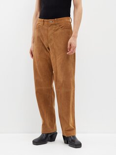 Замшевые брюки свободного кроя Sunflower, коричневый