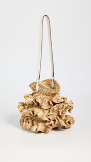 Сумка Ulla Johnson Ruffled Tulip Basket Bag, натуральный