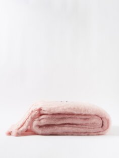 Одеяло из мохера с нашивкой-логотипом le corbusier Tekla, розовый