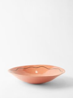 Sol seashell большая керамическая сервировочная миска The Conran Shop, розовый