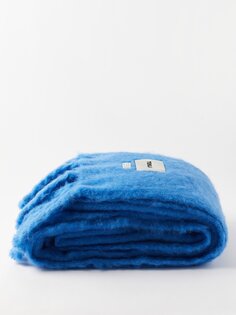 Одеяло из мохера с нашивкой-логотипом le corbusier Tekla, синий