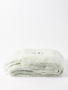 Одеяло из мохера с нашивкой-логотипом le corbusier Tekla, серый
