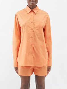 Рубашка lui из органического хлопка и поплина The Frankie Shop, оранжевый