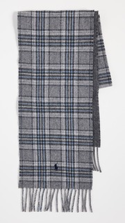 Шарф Polo Ralph Lauren Reversible Menswear, серый