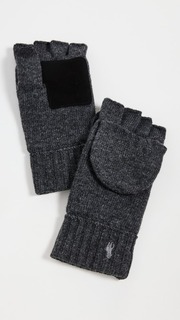 Перчатки Polo Ralph Lauren Wool Blend Convertible, угольный