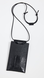 Сумка Maison Margiela Fusion Leather Phone Neck Pouch, черный