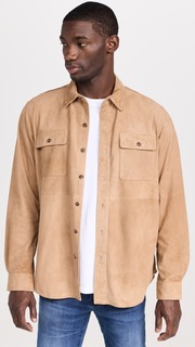 Куртка Polo Ralph Lauren Suede Shirt, бежевый