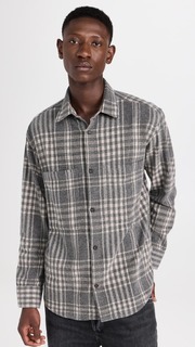 Рубашка NN07 Freddy Flannel Overshirt, серый