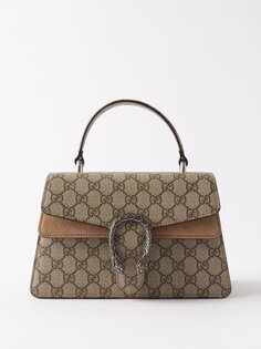 Холщовая сумка через плечо dionysus gg-supreme Gucci, коричневый