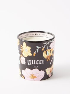Свеча flora с ароматом фиалки Gucci, черный