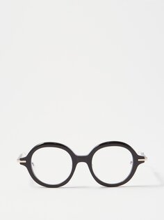 Круглые очки из ацетата Thom Browne, черный