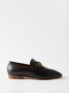 Кожаные лоферы paride horsebit Gucci, черный