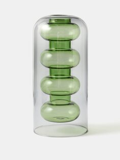 Высокая стеклянная ваза bump Tom Dixon, зеленый