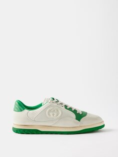 Кожаные кроссовки mac80 Gucci, зеленый