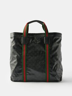Холщовая сумка-тоут gg supreme Gucci, черный