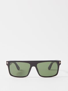 Солнцезащитные очки philippe в d-образной оправе из ацетата с плоской верхней частью Tom Ford, черный