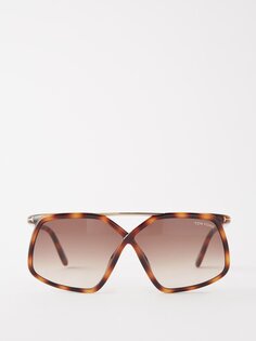 Солнцезащитные очки meryl оверсайз-круглой формы Tom Ford, коричневый