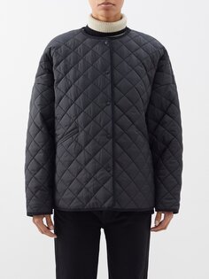 Куртка dublin soft-shell с ромбовидной стежкой Toteme, черный
