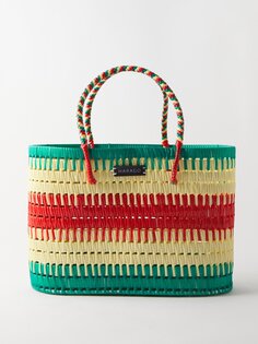 Плетеная большая сумка koodai Harago, зеленый