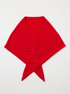 Ребристый кашемировый шарф Toteme, красный
