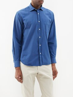 Рубашка paul из хлопкового твила Hartford, синий