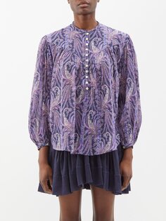 Блузка kiledia с принтом пейсли Isabel Marant, фиолетовый