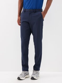 Саржевые брюки для гольфа ellott на флисовой подкладке J.Lindeberg, синий