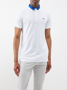 Техническая рубашка-поло benji для гольфа J.Lindeberg, белый