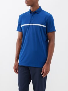 Рубашка-поло для гольфа из джерси с логотипом chad J.Lindeberg, синий