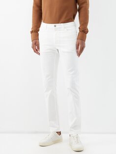 Узкие брюки city из смесового хлопка ZEGNA, белый