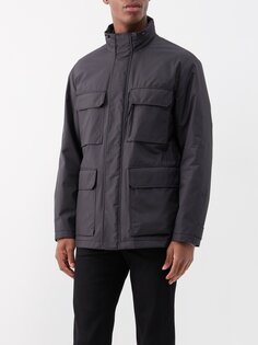 Стеганая полевая куртка с карманами и клапанами ZEGNA, черный